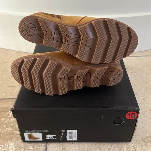 Sorel Joan of Arctic™ Wedge II Chelsea Boot Camel Brown - Picture 9 of 16